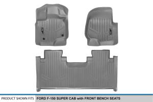 Maxliner USA - MAXLINER Custom Fit Floor Mats 2 Row Liner Set Grey for 2015-2019 Ford F-150 SuperCab with 1st Row Bench Seats - Image 5