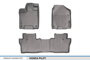 Maxliner USA - MAXLINER Custom Fit Floor Mats 2 Row Liner Set Grey for 2016-2019 Honda Pilot - Image 5