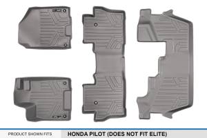 Maxliner USA - MAXLINER Custom Fit Floor Mats 3 Row Liner Set Grey for 2016-2019 Honda Pilot 8 Passenger Model - Image 6