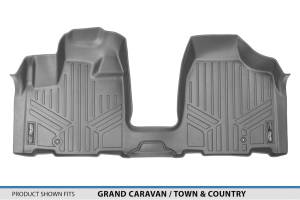 Maxliner USA - MAXLINER Custom Fit Floor Mats 1st Row 1 Piece Liner Grey for 2008-2019 Dodge Grand Caravan / Chrysler Town & Country - Image 4