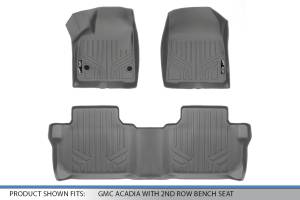 Maxliner USA - MAXLINER Custom Fit Floor Mats 2 Row Liner Set Grey for 2017-2019 GMC Acadia with 2nd Row Bench Seat - Image 5
