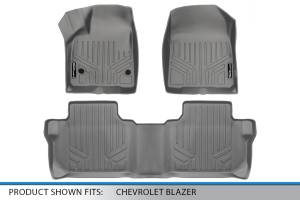 Maxliner USA - MAXLINER Custom Fit Floor Mats 2 Row Liner Set Grey for 2019-2020 Chevrolet Blazer - Image 5