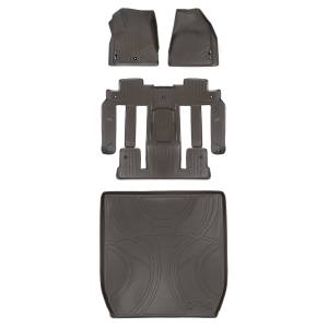 Maxliner USA - MAXLINER Custom Floor Mats 3 Rows and Cargo Liner Behind 2nd Row Set Cocoa for Traverse / Enclave with 2nd Row Bucket Seats - Image 1
