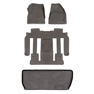 Maxliner USA - MAXLINER Custom Floor Mats 3 Rows and Cargo Liner Behind 3rd Row Set Cocoa for Traverse / Enclave with 2nd Row Bucket Seats - Image 1