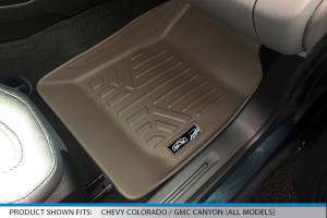 Maxliner USA - MAXLINER Custom Fit Floor Mats 2 Row Liner Set Cocoa for 2015-2019 Chevy Colorado Crew Cab / GMC Canyon Crew Cab - Image 3