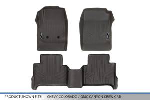 Maxliner USA - MAXLINER Custom Fit Floor Mats 2 Row Liner Set Cocoa for 2015-2019 Chevy Colorado Crew Cab / GMC Canyon Crew Cab - Image 5