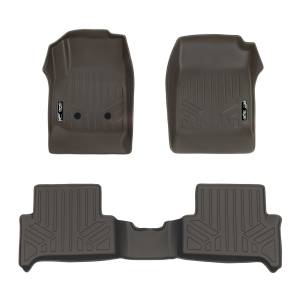 MAXLINER Custom Fit Floor Mats 2 Row Liner Set Cocoa for 2015-2019 Chevy Colorado Extended Cab / GMC Canyon Extended Cab