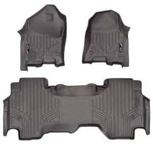 Maxliner USA - MAXLINER Custom Fit Floor Mats 2 Row Liner Set Cocoa for 2019 Ram 1500 Quad Cab with 1st Row Captain Seat or Bench Seats - Image 1