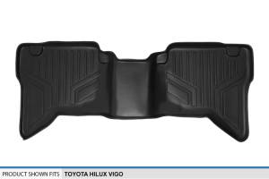 Maxliner USA - MAXLINER Custom Fit Floor Mats 2nd Row Liner Black for 2007-2014 Toyota Hilux Vigo - Image 3