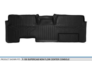 Maxliner USA - MAXLINER Custom Fit Floor Mats 2nd Row Liner Black for 2009-2014 Ford F-150 SuperCab Non Flow Center Console Only - Image 3