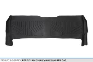 Maxliner USA - MAXLINER Custom Fit Floor Mats 2nd Row Liner Black for 2011-2016 Ford F-250 / F-350 / F-450 / F-550 Super Duty Crew Cab - Image 3