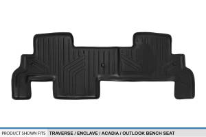 Maxliner USA - MAXLINER Custom Fit Floor Mats 2nd Row Liner Black for Traverse / Enclave / Acadia / Outlook (with 2nd Row Bench Seat) - Image 3