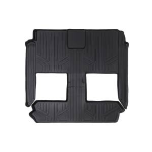 MAXLINER Floor Mats 2nd and 3rd Row Liner Black for 2008-2019 Grand Caravan/Chrysler Town & Country (Stow'n Go Seats Only)