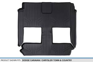 Maxliner USA - MAXLINER Floor Mats 2nd and 3rd Row Liner Black for 2008-2019 Grand Caravan/Chrysler Town & Country (Stow'n Go Seats Only) - Image 3