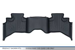 Maxliner USA - MAXLINER Custom Fit Floor Mats 2nd Row Liner Black for 2009-2018 Dodge Ram 1500 Quad Cab Only - Image 3