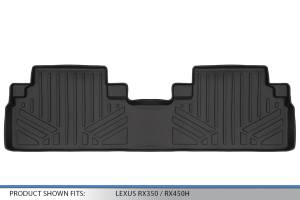 Maxliner USA - MAXLINER Custom Fit Floor Mats 2nd Row Liner Black for 2010-2015 Lexus RX350 / RX450h - Image 3