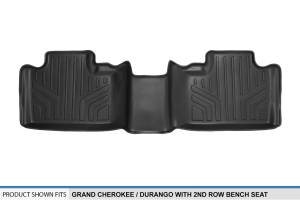 Maxliner USA - MAXLINER Custom Fit Floor Mats 2nd Row Liner Black for 2011-2019 Jeep Grand Cherokee / Dodge Durango - Image 3
