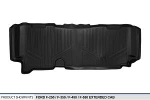 Maxliner USA - MAXLINER Custom Fit Floor Mats 2nd Row Liner Black for 2011-2016 Ford F-250 / F-350 Super Duty SuperCab / Extended Cab - Image 3
