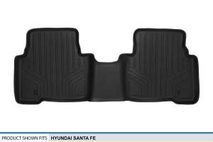 Maxliner USA - MAXLINER Custom Fit Floor Mats 2nd Row Liner Black for 2013-2018 Hyundai Santa Fe / 2019 Santa Fe XL - Image 3