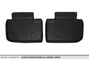 Maxliner USA - MAXLINER Custom Fit Floor Mats 2nd Row Liner Black for 2014-2019 Lexus IS Sedan Rear Wheel Drive Only - Image 3