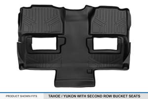 Maxliner USA - MAXLINER Custom Fit Floor Mats 2nd Row and Center Aisle Liner Black for 2011-2014 Tahoe / Yukon (with 2nd Row Bucket Seats) - Image 3