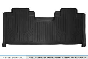 Maxliner USA - MAXLINER Floor Mats 2nd Row Liner Black for 2017-2019 Ford F-250 / F-350 Super Duty SuperCab with 1st Row Bucket Seats - Image 3