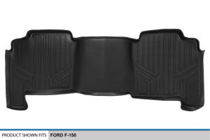 Maxliner USA - MAXLINER Custom Fit Floor Mats 2nd Row Liner Black for 2004-2008 Ford F-150 SuperCrew / Lincoln Mark LT - Image 3