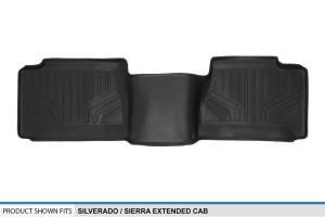 Maxliner USA - MAXLINER Floor Mats 2nd Row Liner Black for 2001-2007 Silverado/Sierra 1500 / 2500 / 3500 Extended Cab Classic Body Style - Image 3