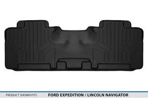 Maxliner USA - MAXLINER Custom Fit Floor Mats 2nd Row Liner Black for 2007-2017 Ford Expedition / Lincoln Navigator - Image 3