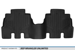 Maxliner USA - MAXLINER Custom Fit Floor Mats 2nd Row Liner Black for 2014-2018 Jeep Wrangler Unlimited (JK Old Body Style) - Image 3