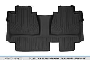 Maxliner USA - MAXLINER Custom Floor Mats 2nd Row Liner Black for 2014-2019 Toyota Tundra Double Cab with Coverage Under The 2nd Row Seat - Image 3