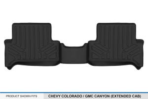 Maxliner USA - MAXLINER Custom Fit Floor Mats 2nd Row Liner Black for 2015-2019 Chevy Colorado / GMC Canyon Extended Cab - Image 3