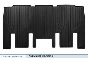 Maxliner USA - MAXLINER Custom Fit Floor Mats 2nd Row Liner Black for 2017-2019 Chrysler Pacifica 8 Passenger Models Only - Image 3