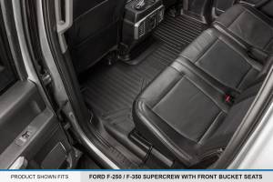 Maxliner USA - MAXLINER Floor Mats 2nd Row Liner Black for 2017-2019 Ford F-250 / F-350 Super Duty Crew Cab with 1st Row Bucket Seats - Image 2