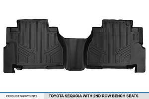 Maxliner USA - MAXLINER Custom Fit Floor Mats 2nd Row Liner Black for 2008-2019 Toyota Sequoia with 2nd Row Bench Seat - Image 3