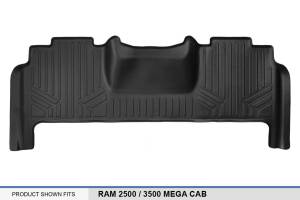 Maxliner USA - MAXLINER Custom Fit Floor Mats 2nd Row Liner Black for 2010-2018 Dodge Ram 2500/3500 Mega Cab - Image 3