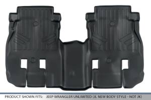 Maxliner USA - MAXLINER Custom Fit Floor Mats 2nd Row Black for 2018-2019 Jeep Wrangler Unlimited (JL New Body Style - Not JK) - Image 3