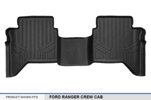 Maxliner USA - MAXLINER Custom Fit Floor Mats 2nd Row Liner Black for 2015-2018 Ford Ranger Crew Cab Export Model - Image 3