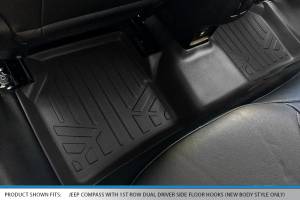 Maxliner USA - MAXLINER Floor Mats 2nd Row Liner Black for 2017-2019 Compass with 1st Row Dual Driver Side Floor Hooks (New Body Style) - Image 2