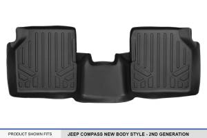 Maxliner USA - MAXLINER Floor Mats 2nd Row Liner Black for 2017-2019 Compass with 1st Row Dual Driver Side Floor Hooks (New Body Style) - Image 3