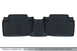 Maxliner USA - MAXLINER Custom Fit Floor Mats 2nd Row Liner Black for 2011-2019 Mitsubishi Outlander (No Outlander Sport Models) - Image 3