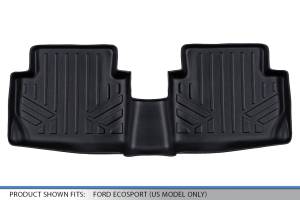 Maxliner USA - MAXLINER Custom Fit Floor Mats 2nd Row Liner Black for 2018-2019 Ford EcoSport (US Model Only) - Image 3