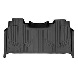 MAXLINER Custom Fit Floor Mats 2nd Row Liner Black for 2019 Ram 1500 Crew Cab with Rear Underseat Storage Box