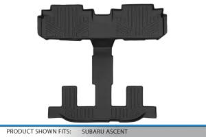 Maxliner USA - MAXLINER Custom Fit Floor Mats 2nd and 3rd Row Liner Black for 2019-2020 Subaru Ascent with 2nd Row Bucket Seats - Image 3