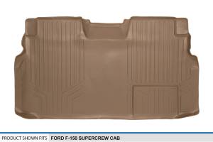 Maxliner USA - MAXLINER Custom Fit Floor Mats 2nd Row Liner Tan for 2009-2014 Ford F-150 SuperCrew Cab - Image 3