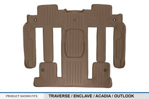 Maxliner USA - MAXLINER Custom Floor Mats 2nd and 3rd Row Liner Tan for Traverse / Enclave / Acadia / Outlook (with 2nd Row Bucket Seats) - Image 3