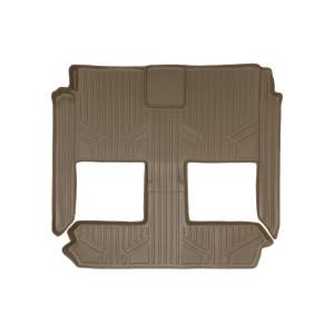 MAXLINER Floor Mats 2nd and 3rd Row Liner Tan for 2008-2019 Grand Caravan / Chrysler Town & Country (Stow'n Go Seats Only)