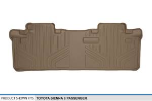 Maxliner USA - MAXLINER Custom Fit Floor Mats 2nd Row Liner Tan for 2011-2020 Toyota Sienna 8 Passenger Model - Image 3