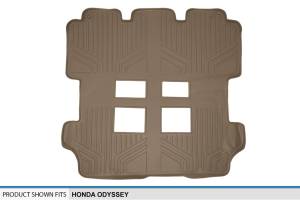 Maxliner USA - MAXLINER Custom Fit Floor Mats 2nd and 3rd Row Liner Tan for 2011-2017 Honda Odyssey - Image 3