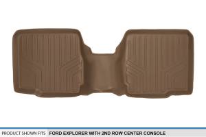 Maxliner USA - MAXLINER Custom Fit Floor Mats 2nd Row Liner Tan for 2011-2019 Ford Explorer with 2nd Row Center Console - Image 3